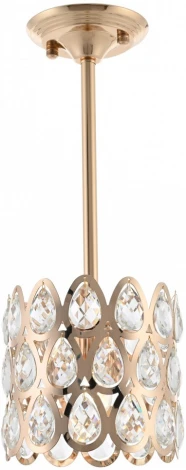 Потолочная люстра хрустальная на штанге Arte Milano Sorrento-1019 371019/1/300/190 GD (220V)