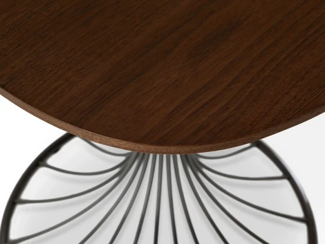 Журнальный стол Marty ОГОГО Обстановочка! (Шпон,МДФ/Черный,Орех) арт.930830