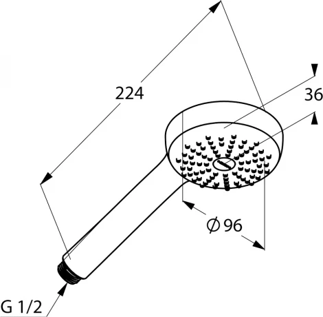 Душевой гарнитур Kludi Logo 1S 6819005-00