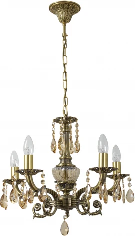 Подвесная люстра Abrasax Sylvia L.8110-5BR (220V, на цепи, свеча)