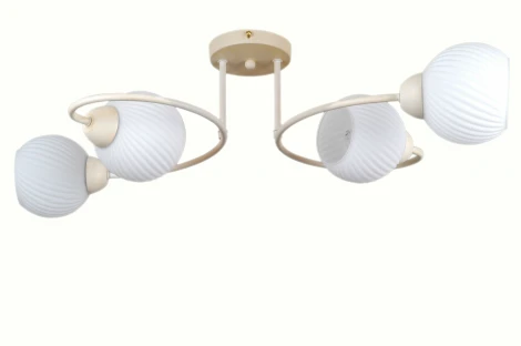 Потолочная люстра Natali Kovaltseva Скандинавская классика 81400/4C BEIGE GOLD
