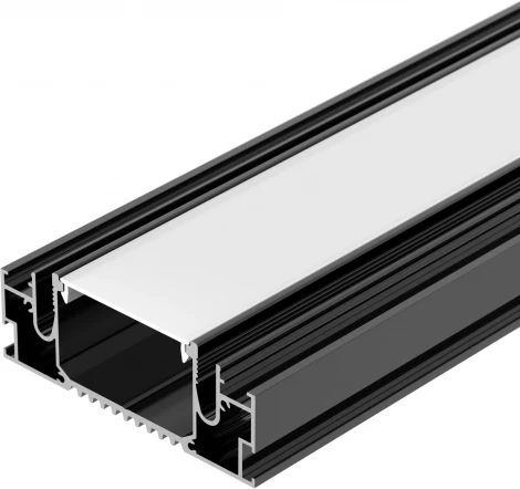 Профиль STRETCH-41-CEIL-CENTER-2000 BLACK (Arlight, Алюминий) 055206