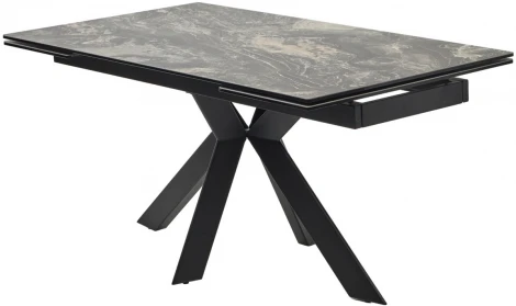 Стол M-City BELLUNO 160 KL-176, итальянская керамика/ черный каркас