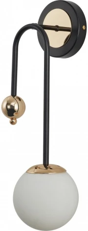Бра Arte Milano Neapol-73808 274307/1B BK/GD (220V, шар)