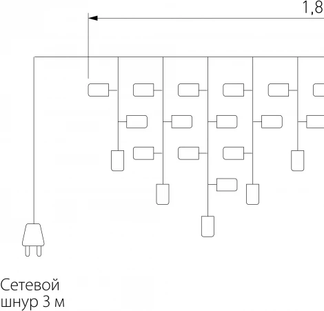 Гирлянда светодиодная 100-001 Eurosvet