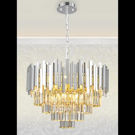 Подвесная люстра Natali Kovaltseva Vertigo VERTIGO 81440/8C SILVER