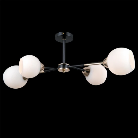 Потолочная люстра на штанге ILLUMICO IL0715-4CSQ-24 BK GD LIBRA (220V)