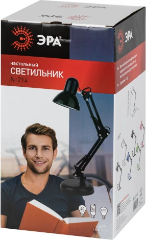 Офисная настольная лампа ЭРА N-214-E27-40W-P