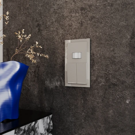 Рамка на 2 поста (кашемир, стекло) Voltum S70 VLS110203