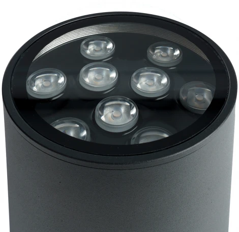 Архитектурная подсветка Feron Корфу 48352 DH0709, 9W, 850Lm, 2700K, черный Бостон (LED, 220V, круглые, IP54)