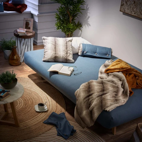 Журнальный стол La Forma (ex Julia Grup) Drom (Белый/ Тик,Альбиция,Дерево)