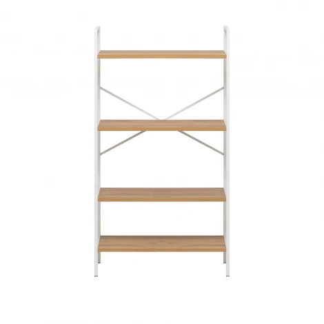 Стеллаж Leset Стилвуд 24 широкий, 4 полки 4687207095556 Металл, Белый