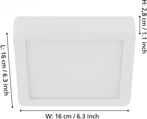 Потолочный светильник светодиодный Eglo FUEVA 5 900589 (220V)