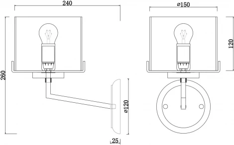 Бра Freya Karen FR5096WL-01CH (220V)