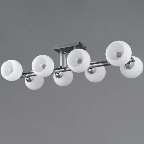 Потолочная люстра на штанге ILLUMICO IL0791-8CSQ-25 BK CR TRENTO (220V)