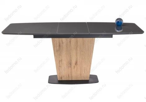 Стол на тумбе Woodville Теон дуб антор натуральный / графит 462100