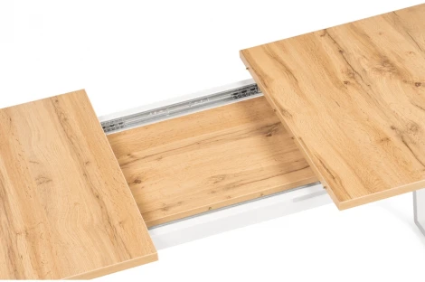 Стол раскладной Notta Лота Лофт 120 25 мм дуб вотан / белый матовый 489670