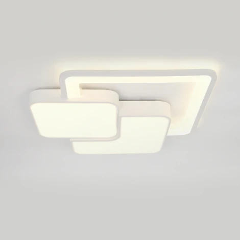 Потолочный светодиодный светильник с таймером Escada Streamline 10298/3LED 53Вт,с ПДУ, металл/акрил, белый (220V)