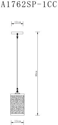 Подвесной светильник Arte Lamp Bronn A1762SP-1CC (220V, на проводе, круглые)