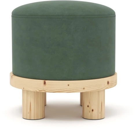 Пуф Arsko Сканди 1 зеленый велюр