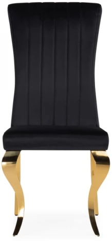 Стул Woodville на металлокаркасе Lund black / gold 15383