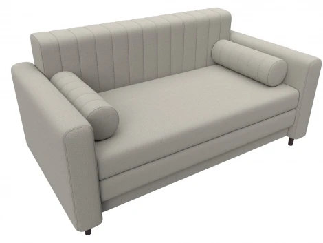 Диван прямой Лига-070 (ЛДСП,Брус,Фанера/Дерево/Рогожка/Бежевый) Лига Диванов 129645