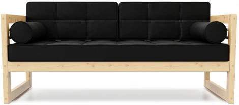 Диван Arsko прямой Сега Б сосна велюр черный