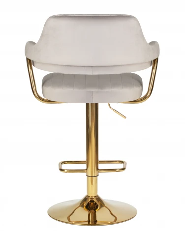 Стул барный CHARLY GOLD (серый велюр (MJ9-75))