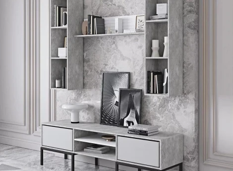 Шкаф Woodville Tulip метрополитан грэй арт.500367