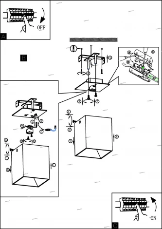 Потолочный светильник Eglo Polasso 94498 (LED, 220V, куб)