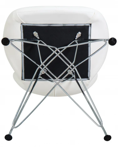 Стул обеденный BUTTERFLY CHROME (ножки хром, цвет белый)