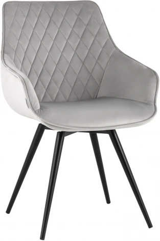 Стул вращающийся Сеул велюр светло-серый УТ000035942