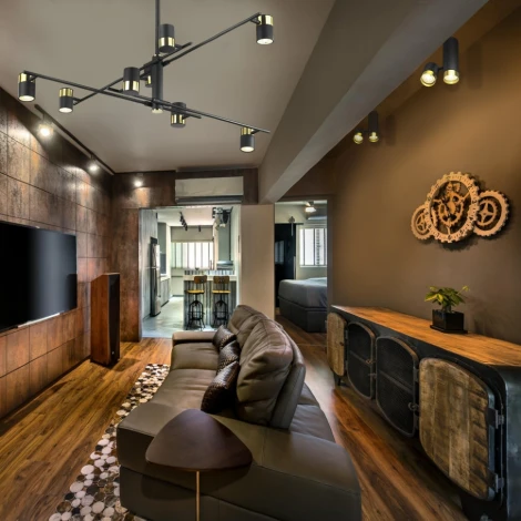 Потолочная люстра Lumien Hall Sauris LH8020/8P-BK-GD