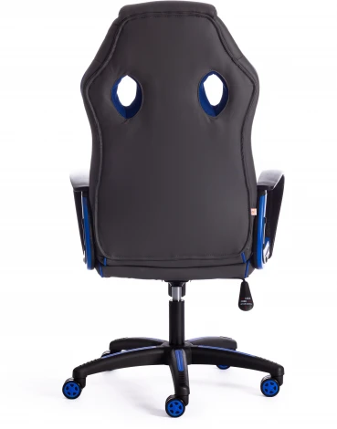 Кресло RACER кож/зам/ткань, металлик/синий, 36/10 Tetchair 13231