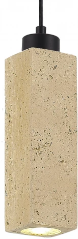 Подвесной светильник ST Luce Earthy SL1194.413.01 Черный/Бежевый GU10 1*5W 4000K (220V, на проводе)