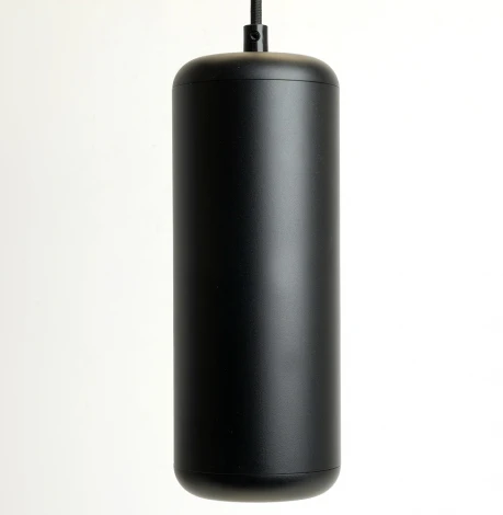 Подвесной светильник Feron HL3658 Barrel ECHO levitation 48403 12W, GX53, чёрный, с антибликовой сеточкой (220V, на проводе, круглые)