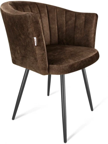 Стул Sheffilton SHT-ST42-1/S95-1 кофейный трюфель/черный муар