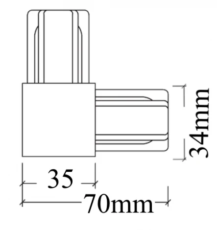 Соединитель L-образный Crystal Lux CLT 0.211 07 BL