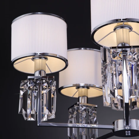 Умная подвесная люстра Eurosvet Zaffiro 10099/5 хром (220V, на цепи)
