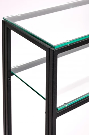 Консольный стол AllConsoles 1042-CB clear черный муар