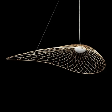 Подвесной светильник Loft It Tressage 10127/760 Gold (LED, 220V, на тросе, листья, плетеные)