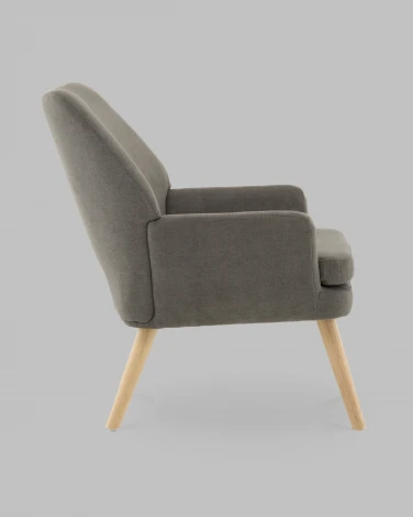 Кресло Харви серый деревянные ножки Stool Group арт.УТ000040118