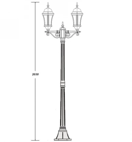 Наземный фонарь Oasis Light Astoria 1 L Bg 91308L A