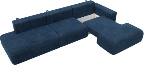 Диван угловой Лига-036 НПБ Модерн Лонг правый угол Лига Диванов (Велюр) арт.127747