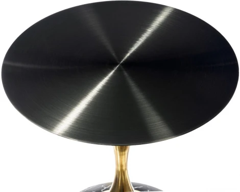 Кофейный столик Angel диам.40см x 55см, чёрный мрамор, металл Bradexhome арт.FR 1029