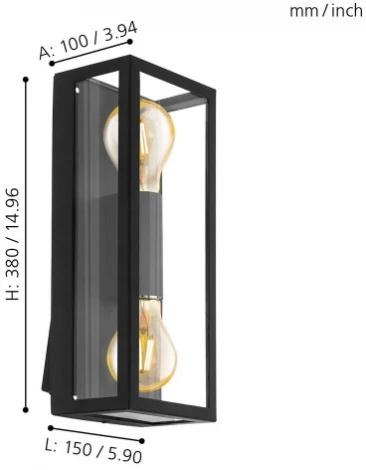 Настенный светильник уличный Eglo Alamonte 1 98273 (220V, IP44)
