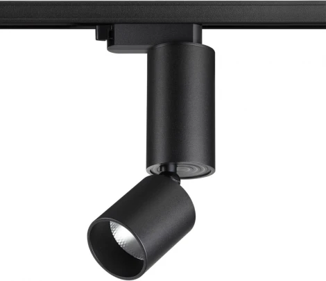 Светильник трековый однофазный трехжильный Novotech Tubo 359321 черный LED 10W 85-265V 3000K 1100Лм (220V, круглые)