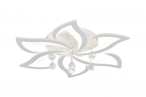 Потолочная светодиодная люстра с пультом и управлением смартфоном 120W Olimp LED LAMPS 81238 Natali Kovaltseva (регулировка яркости, 220V, подвески, цветы)