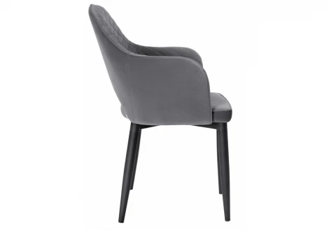 Обеденный стул на металлокаркасе Woodville Vener gray new 11866