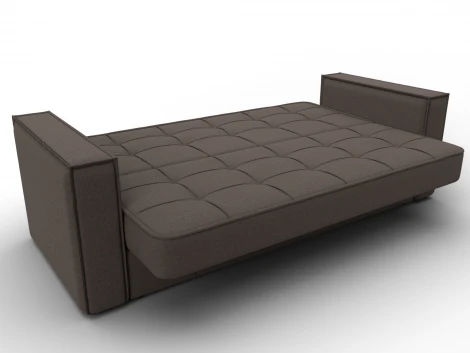 Диван-книжка Лига-068 (ДВП,Дерево/Пластик/Рогожка/Коричневый) Лига Диванов 129831